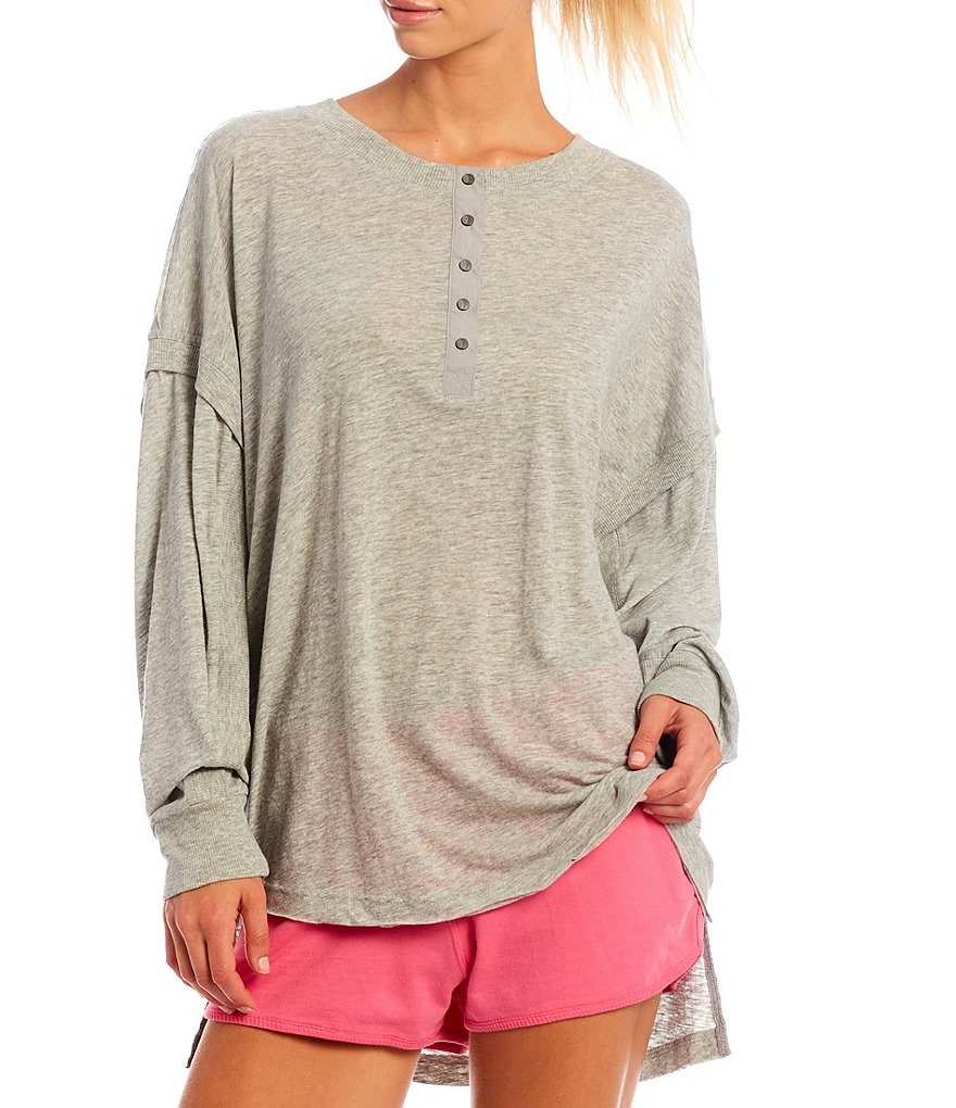 Marc New York Short Sleeve Tie-Dye Jewel Neck Tee