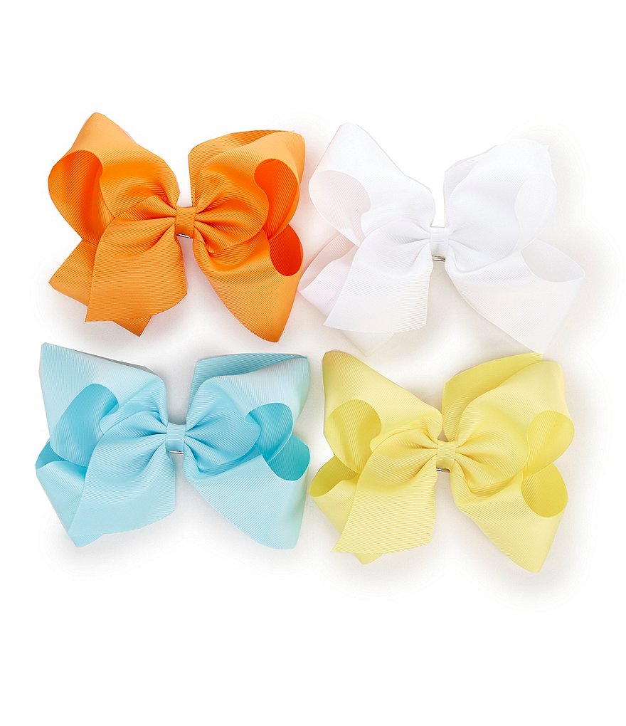 Edgehill Collection Little Girls Sparkle Satin Bow Wrap Headband