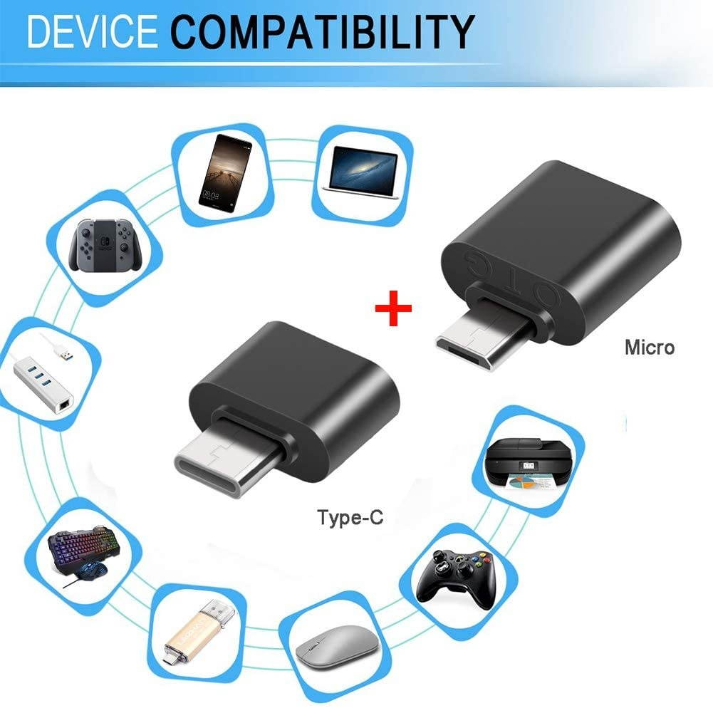 128 gb USB Flash Drive for Android PhoneUSB 3.0 Photo Stick for Samsung Galaxy S7/Meizu/HTC/Nokia/Moto/Huawei/Xiaomi USB OTG Adapter Micro/Type-C USB to USB Converter for Tablet Android