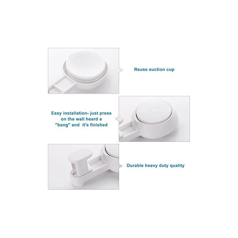 Cups Hooks for Shower Reusable Waterproof Utility Hooks(2 Pack) Heavy Duty Vacuum Home Kitchen Bathroom Wall Hooks Hanger for Towel Loofah Cloth Key & Ceiling Hanger