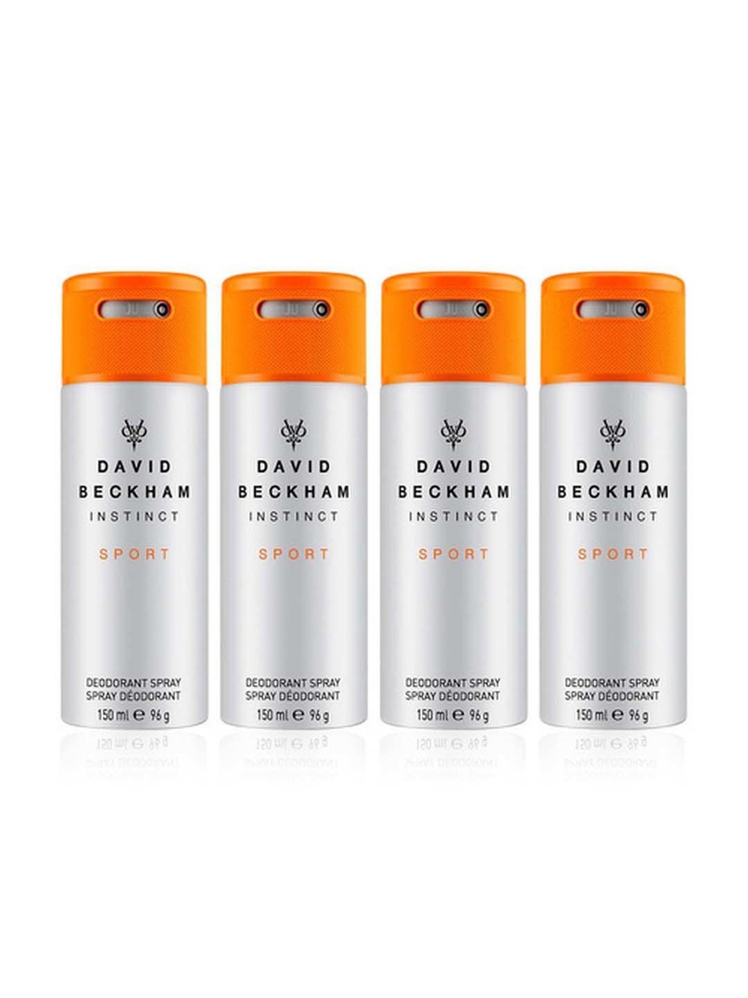 David Beckham Instinct Sport Deodorant Spray (Pack of 4)