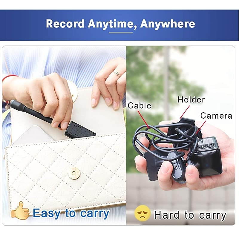 USB Hidden Camera 1080P Portable Small HD Nanny Cam with Motion Detective Security Camera for Home and OfficeNo WiFi Needed