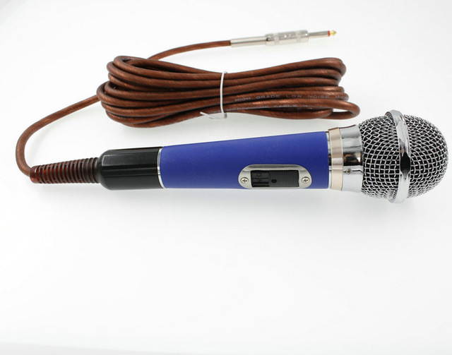 Metal Vocal Moving Coil Dynamic Professional Microphone System 6.5mm jack 5m Cable HI-FI Delity Uni-directional Mic For Karaoke