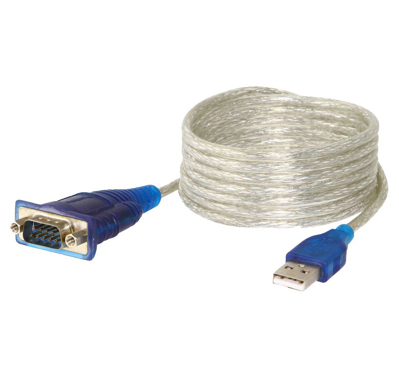 Sabrent Serial Cable - 6 ft Serial Data Transfer Cable - USB - 9-pin DB-9 Serial