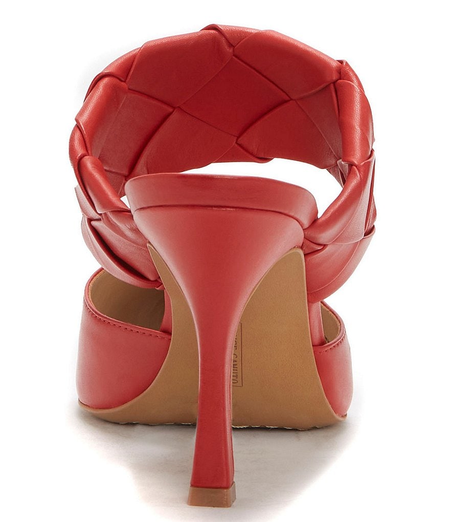 Vince Camuto Alandra Leather Woven Banded Mules