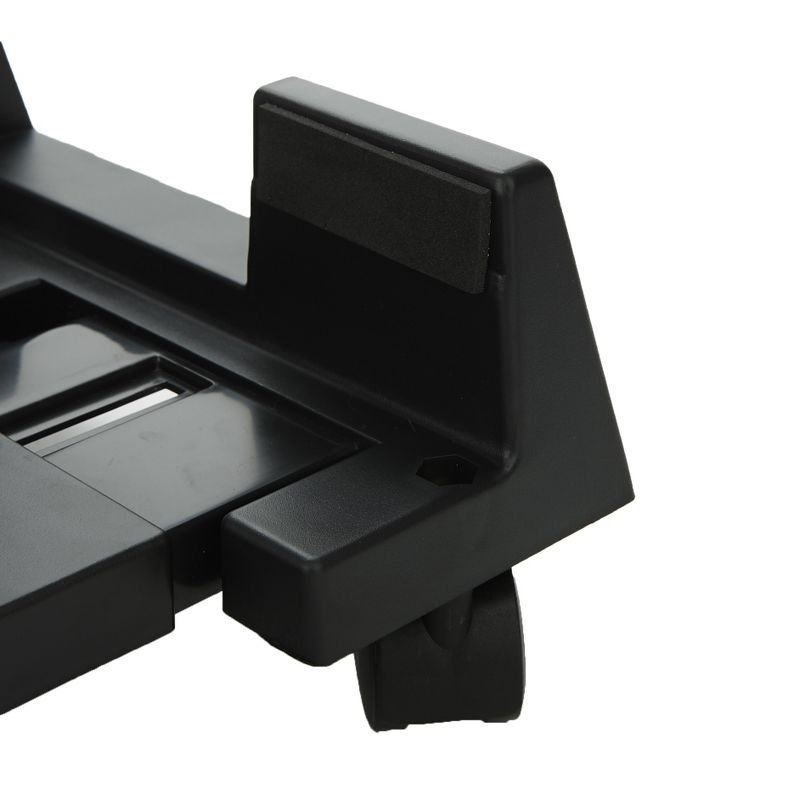 Mind Reader Small CPU Adjustable Width Mobile Stand with Wheels