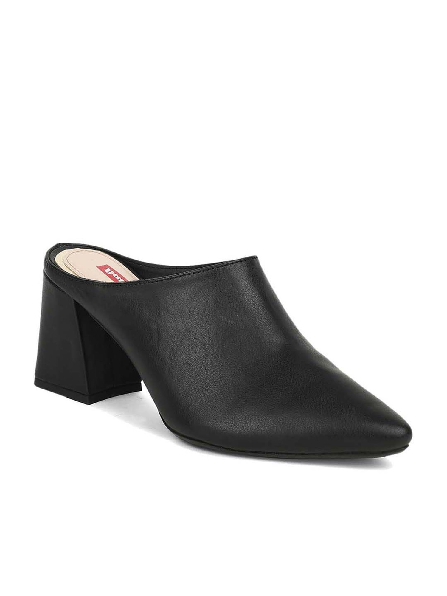 Bata Women's Black Mule Wedges