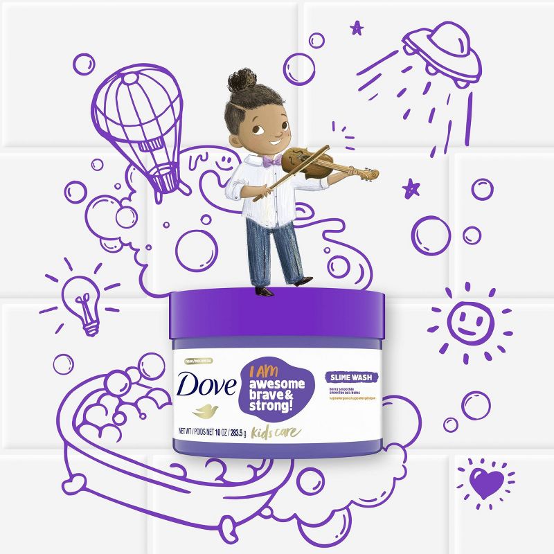 Dove Kids Care Hypoallergenic Slime Wash Berry Smoothie - 10 fl oz