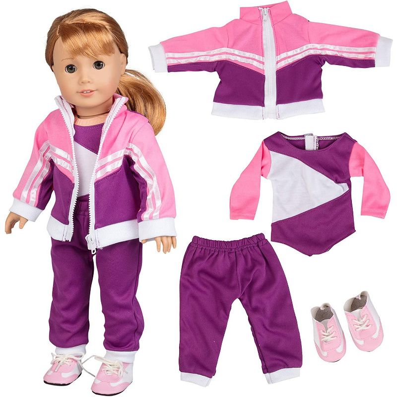 Dress Along Dolly Gymnastics Outfit for American Girl Doll