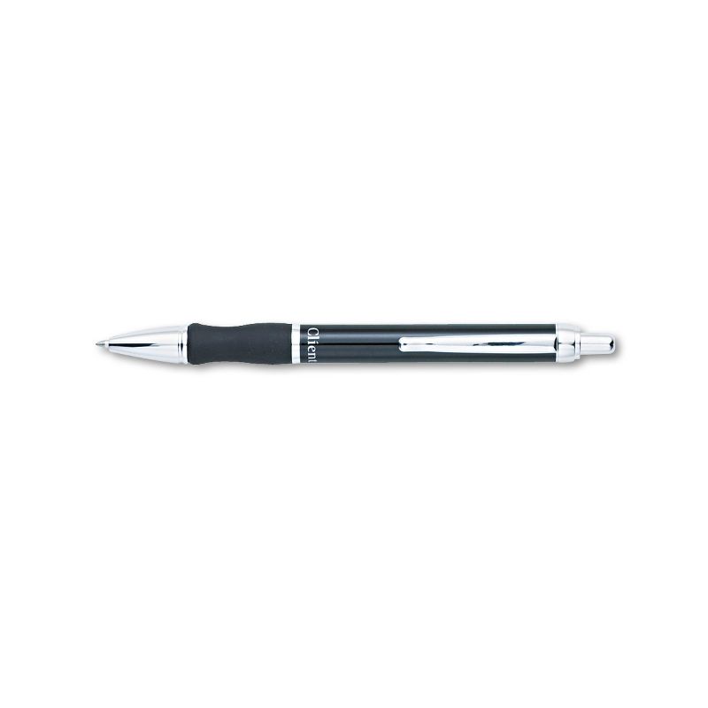Pentel Client Retractable Ballpoint Pen 1mm Black/Chrome Accents Barrel Black Ink BK910AA