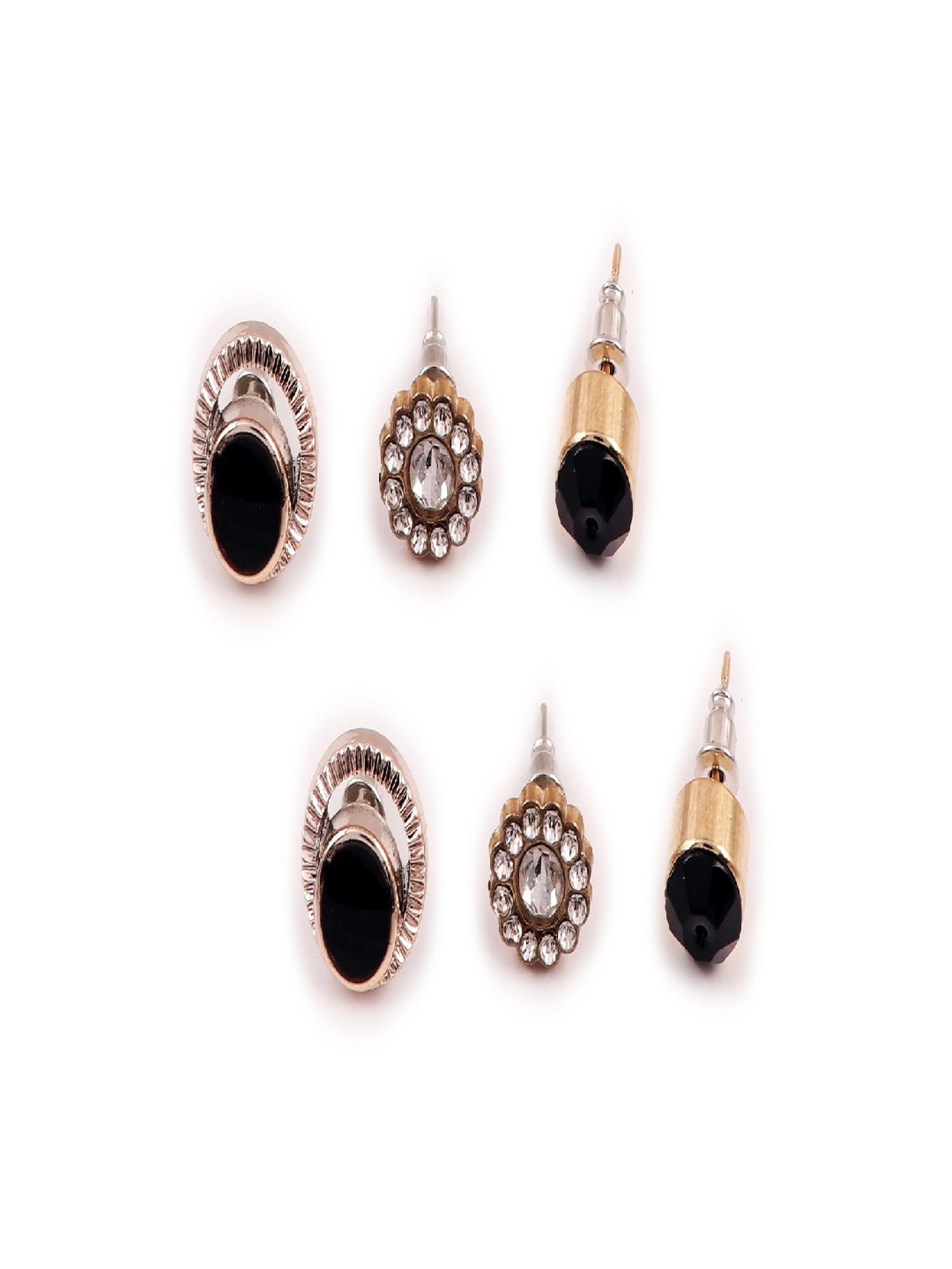 Jewelz Semi Precious Alloy Earrings Set for Girls & Women
