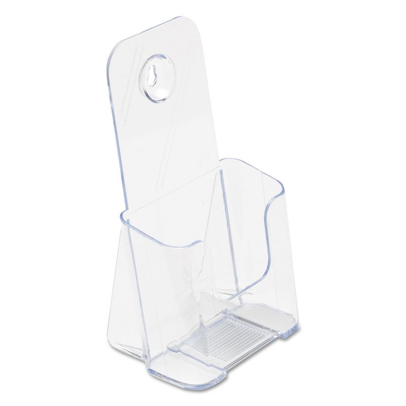 Deflecto DocuHolder for Countertop or Wall Mount Use 4 1/4w x 3 1/4d x 7 3/4h Clear 77501