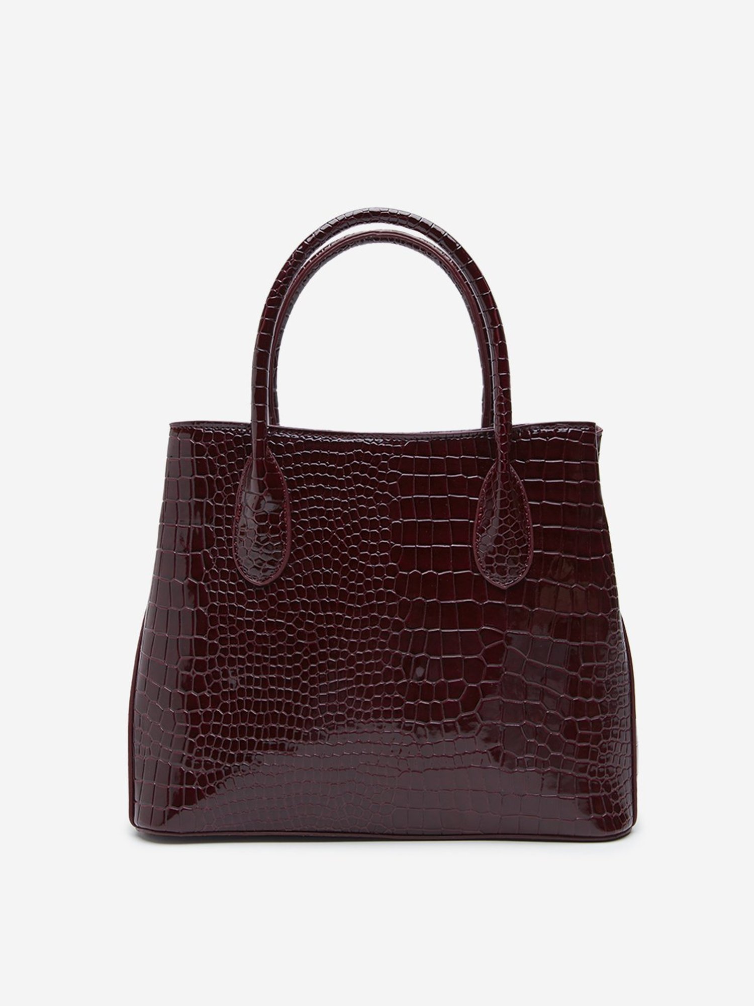 Westside Maroon Textured Shoulder Bag