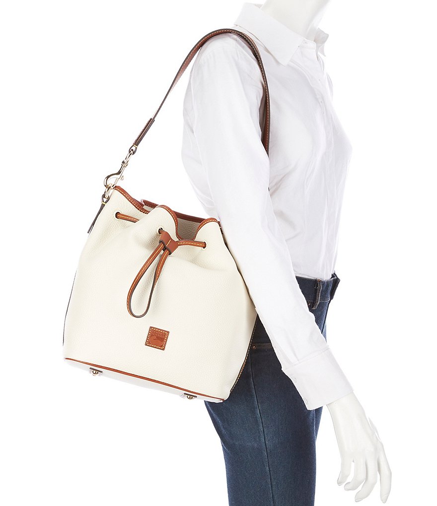 Dooney & Bourke Saffiano Collection Drawstring Bucket Bag