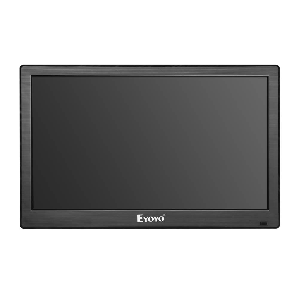 Eyoyo Portable Small HDMI Monitor 12" LCD Monitor 1366x768 w/HDMI VGA BNC AV Inputs Built-in Speaker