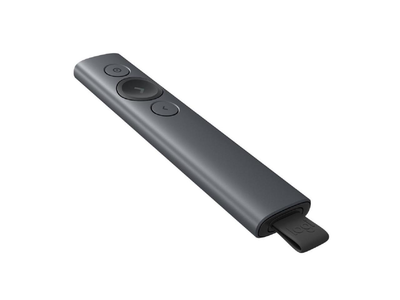 Logitech Spotlight Presentation Remote - Advanced Digital Highlighting with Bluetooth, Universal Compatibility, 30m Range and Quick Charging - Slate