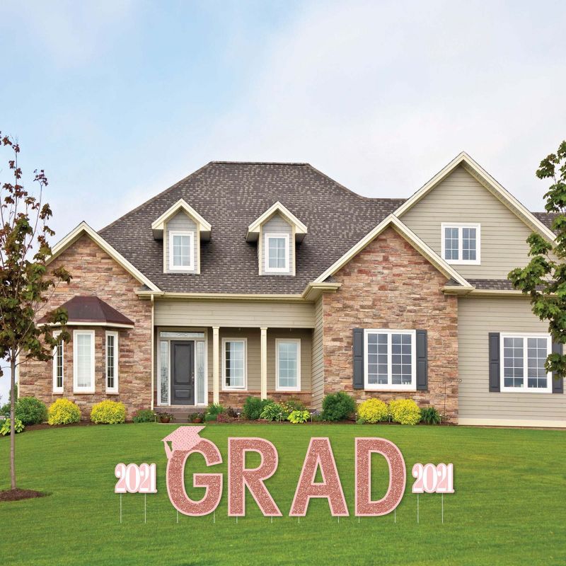 Big Dot of Happiness Gold Glitter 2021 Party Straws - No-Mess Real Gold Glitter Cut-Out Numbers & Decorative Graduation Paper Straws - Set of 24