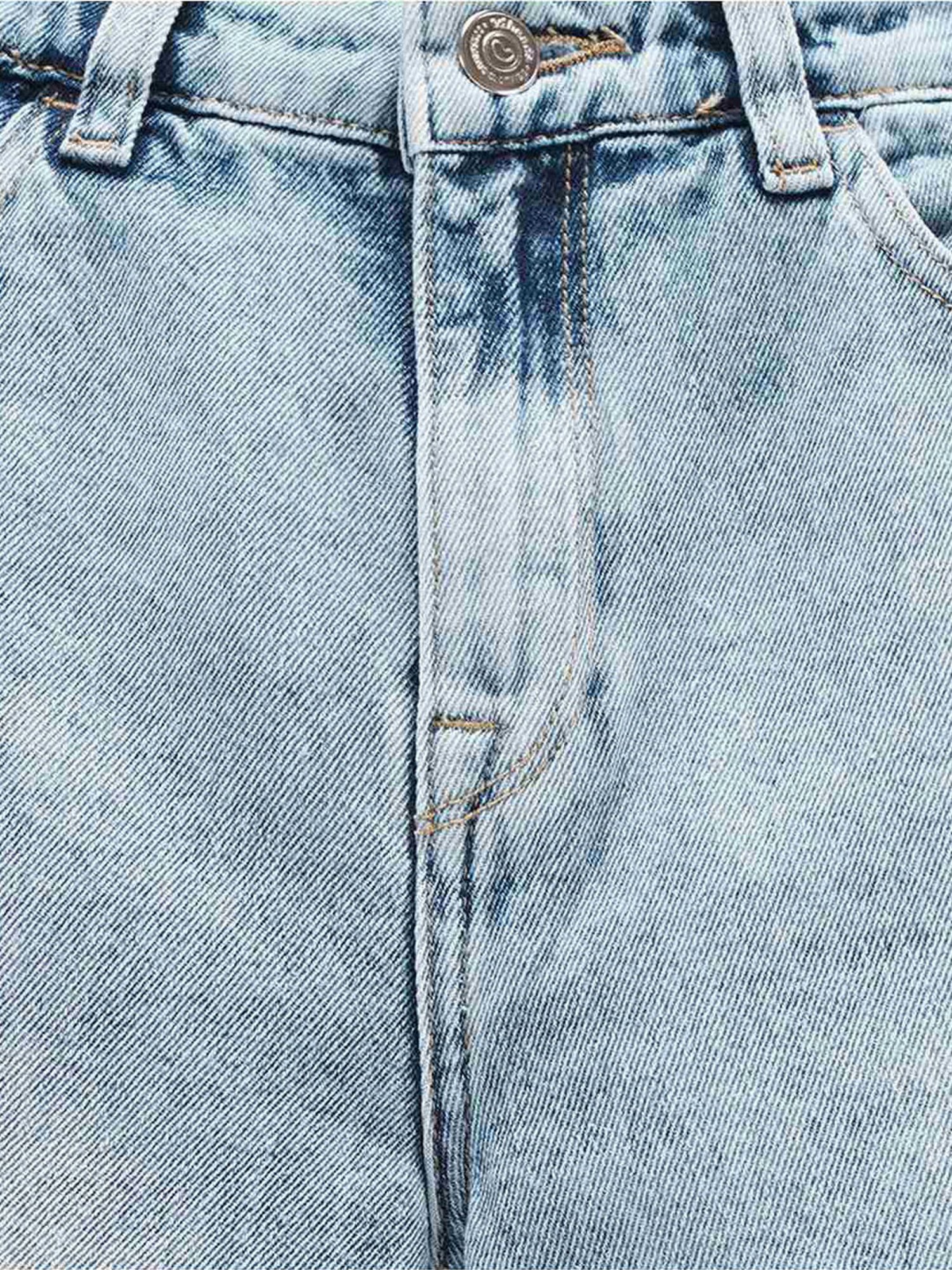 Edheads Girls Blue Cotton Straight Fit Jeans