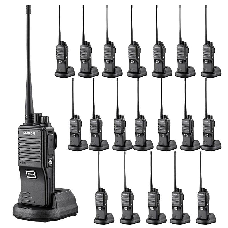 FPEN10A 20 Channels 2 Way Radio with Group Talk Function, UHF Long Range Handheld Walkie Talkie 2 Watts (20)