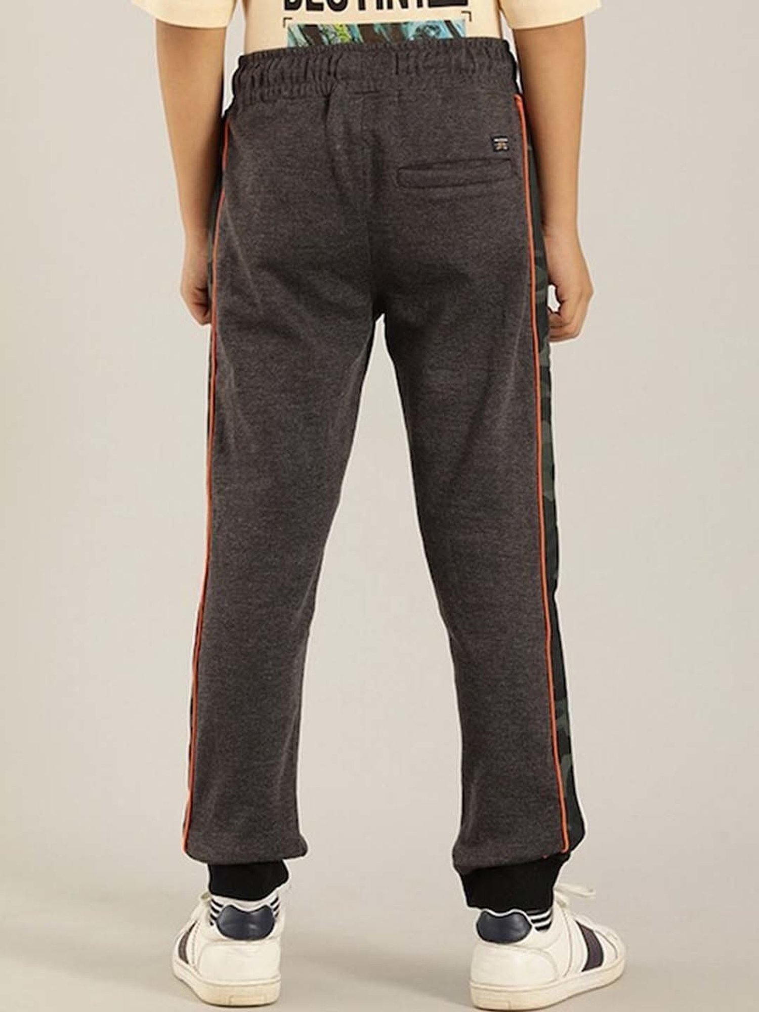 Indian Terrain Kids Grey Regular Fit Joggers