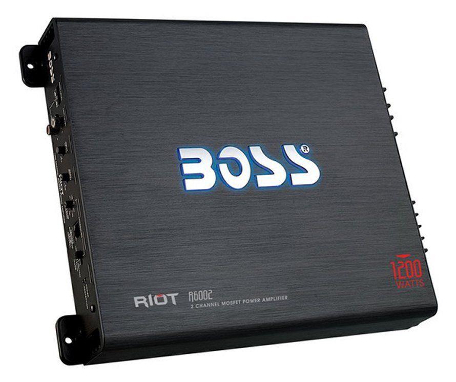 New Boss R6002 Riot 2Ch Car Audio Amplifier Amp 1200W 2 Channel W/ Remote