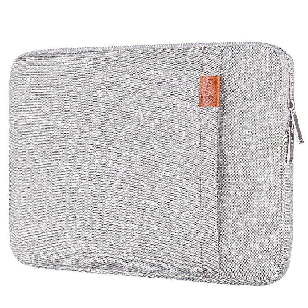Lacdo 13.3 Inch Laptop Sleeve for 13 Inch MacBook Air | MacBook Pro Retina 2012 - Early 2016 | 12.9 Inch iPad Pro | Surface Book | 360&deg; Protective HP Dell ASUS Chromebook Case, Water Repellent, Gray