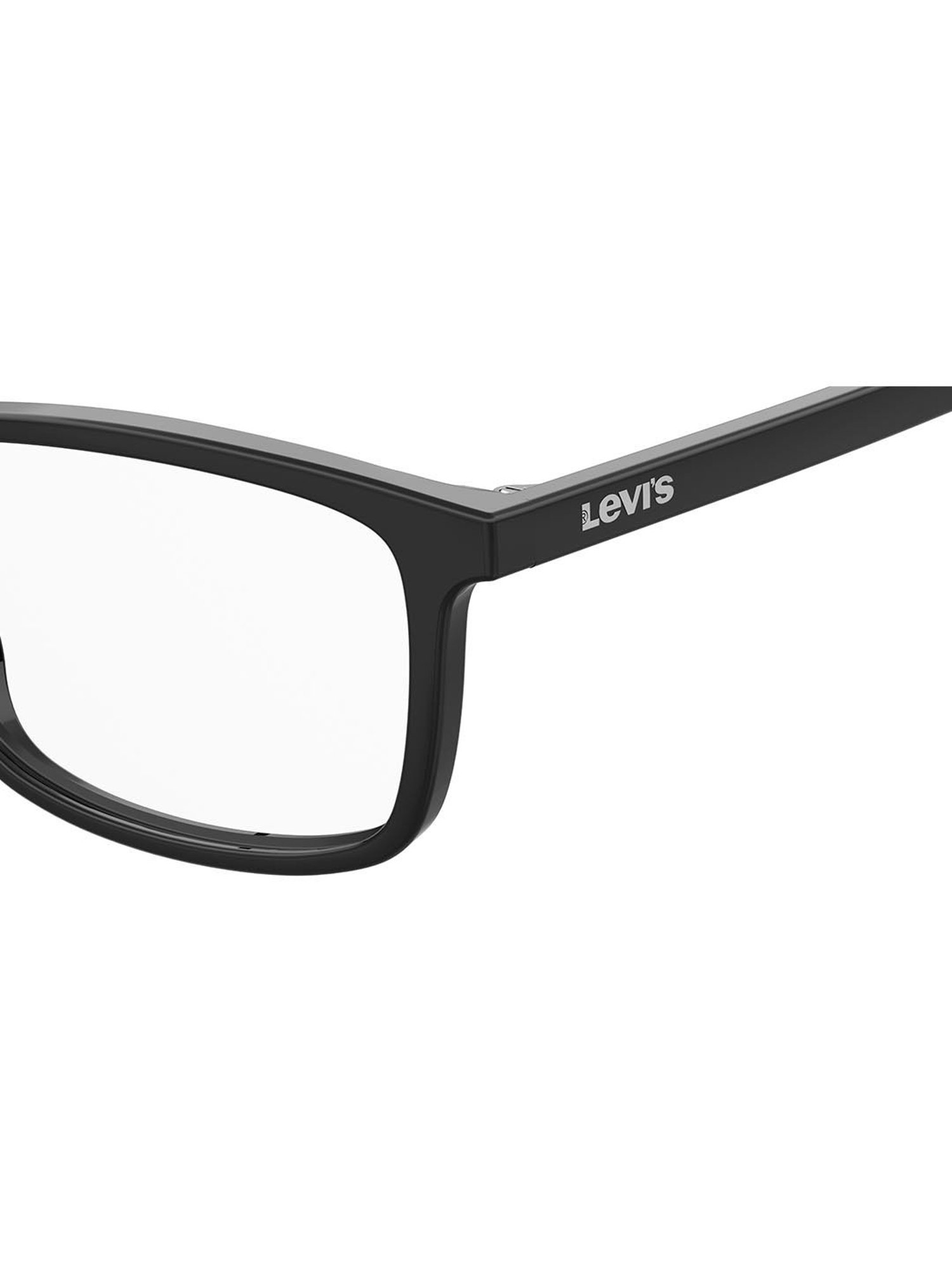 Levi's Black Rectangular Eye Frames for Men