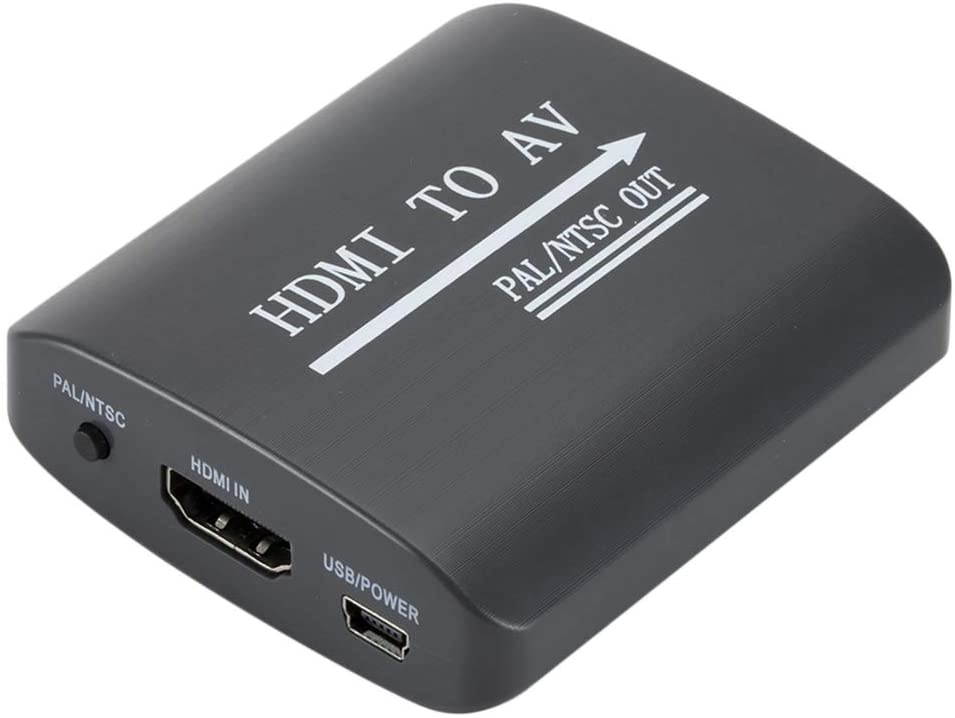 Homyl Portable to AV/RCA Adapter Box 1080P HD Video Converter CSBV AV Output