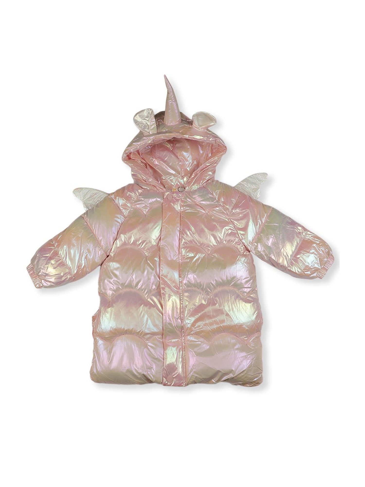 Passion Petals Kids Pink Quilted Jacket