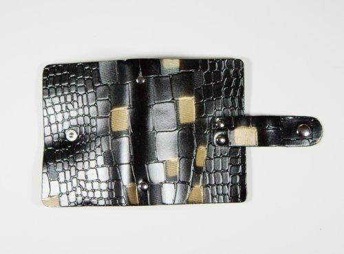 Leather Credit Card Organizer Wallet, Id Case Wallet, Black