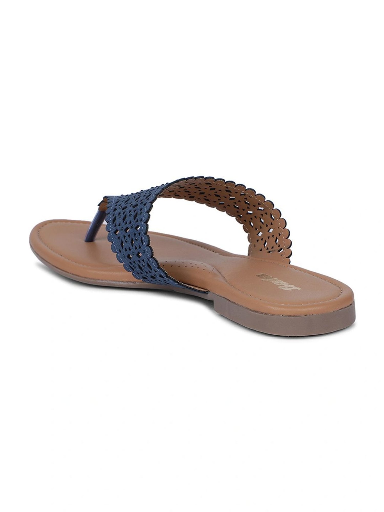 Bata Women's BAROQUE TH Blue Thong Sandals