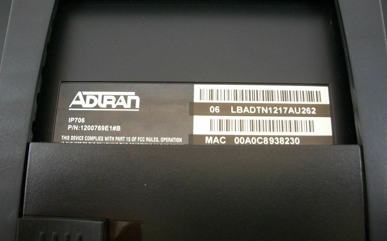Adtran 1200769E1#B IP706 Black 6-Line Phone