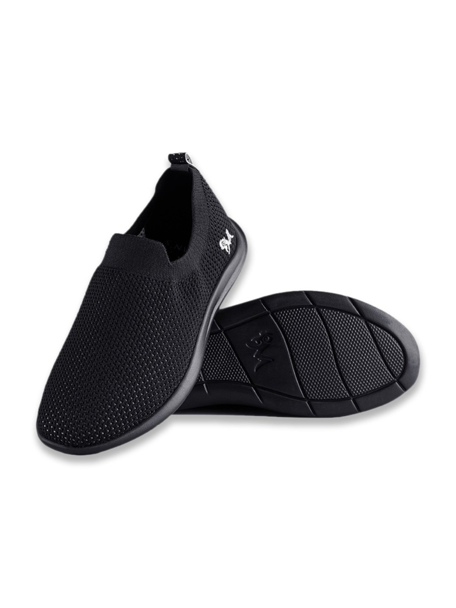 Neemans Men's Spotlight Jet Black Walking Shoes