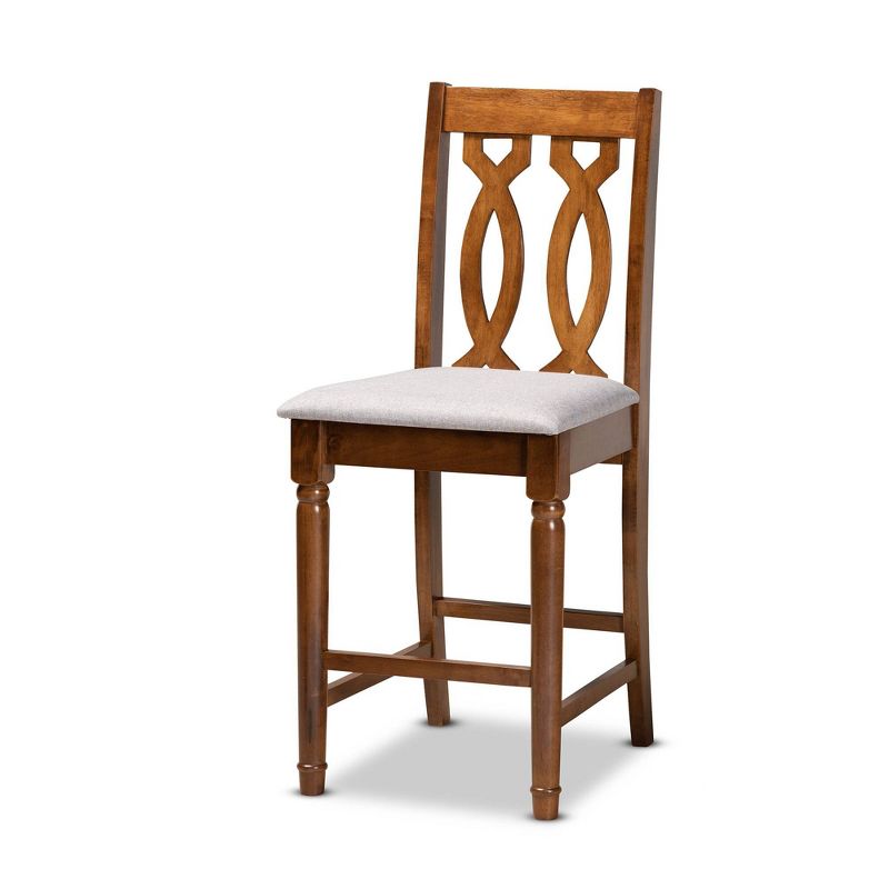 3pc Sanford Tan Wood Dining Nook Set Walnut Brown - Baxton Studio