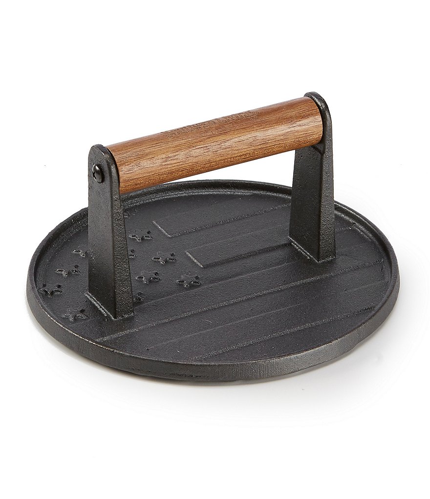 Southern Living Cast Iron Round Grill Press