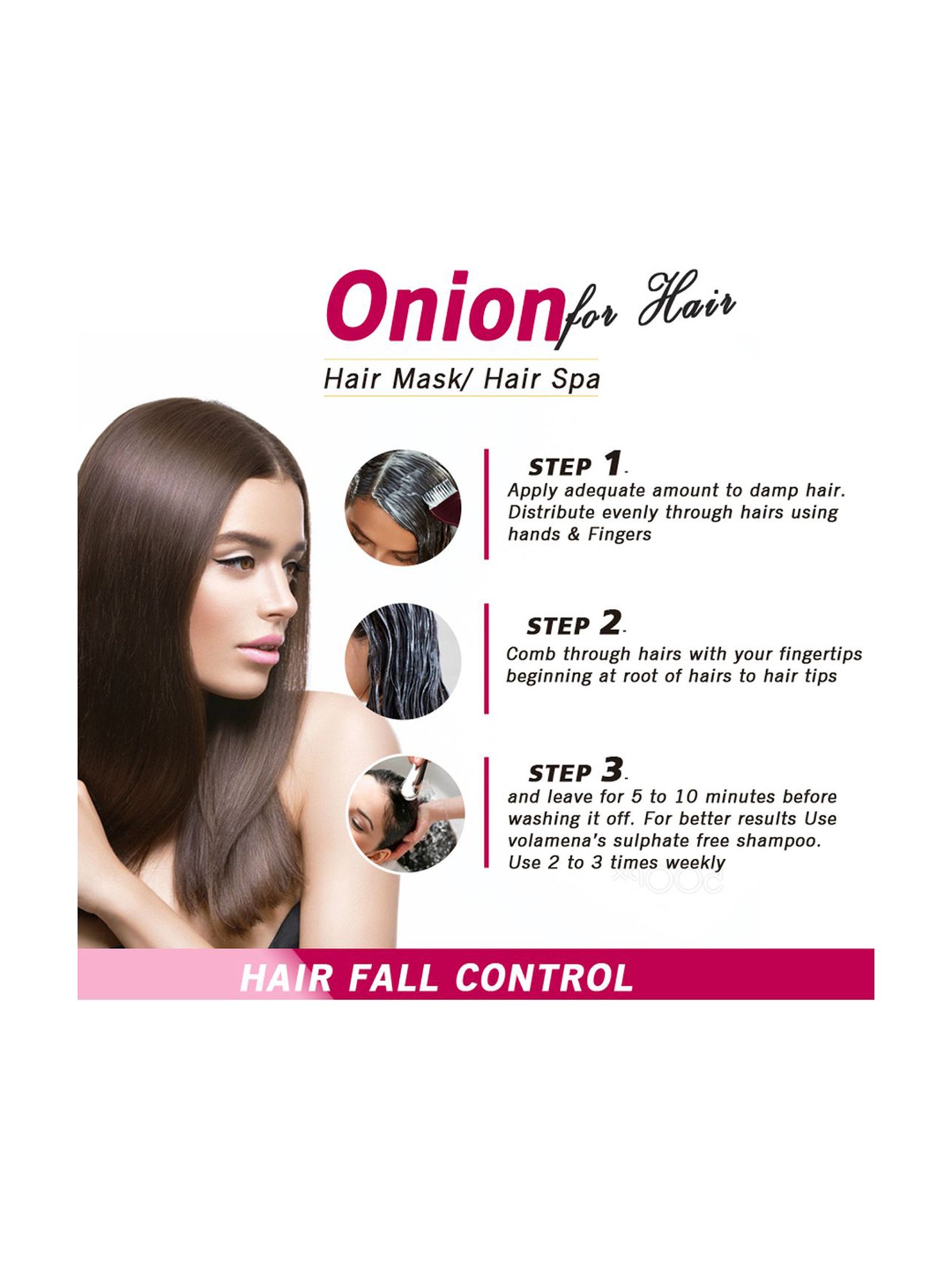 Volamena Onion & Apple Cider Vinegar Hair Mask - 200 ml