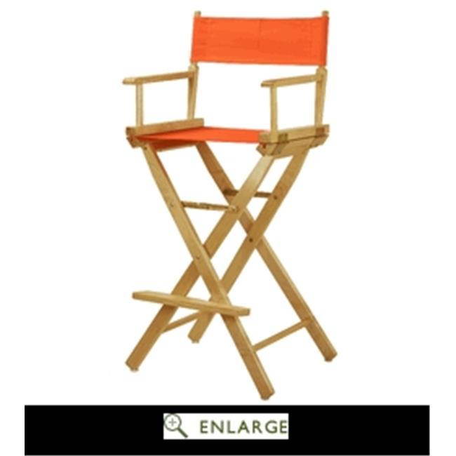 Casual Home 230-01-021-59 30 in. Directors Chair White Frame with Tangerine Canvas