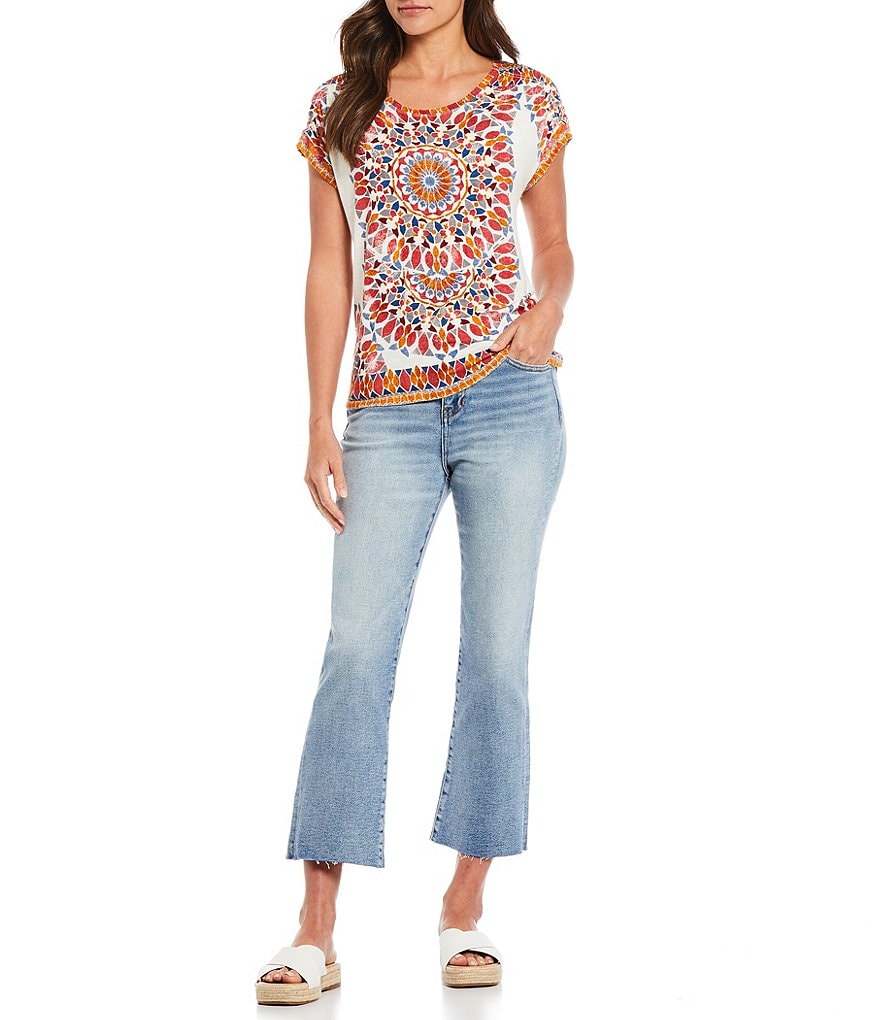 Jag Jeans Phoebe High Rise Raw Hem Cropped Boot Jeans