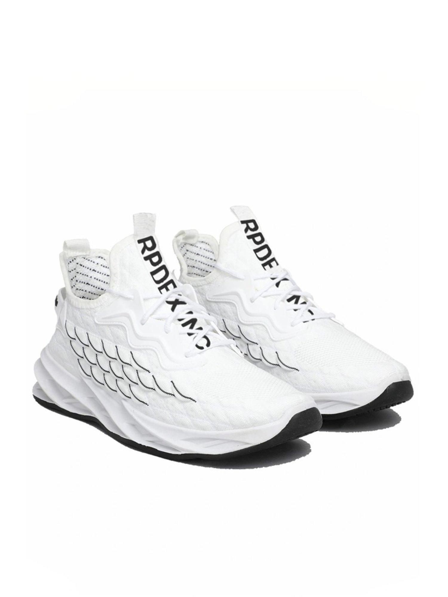 Rapid Box Men's White Running Shoes