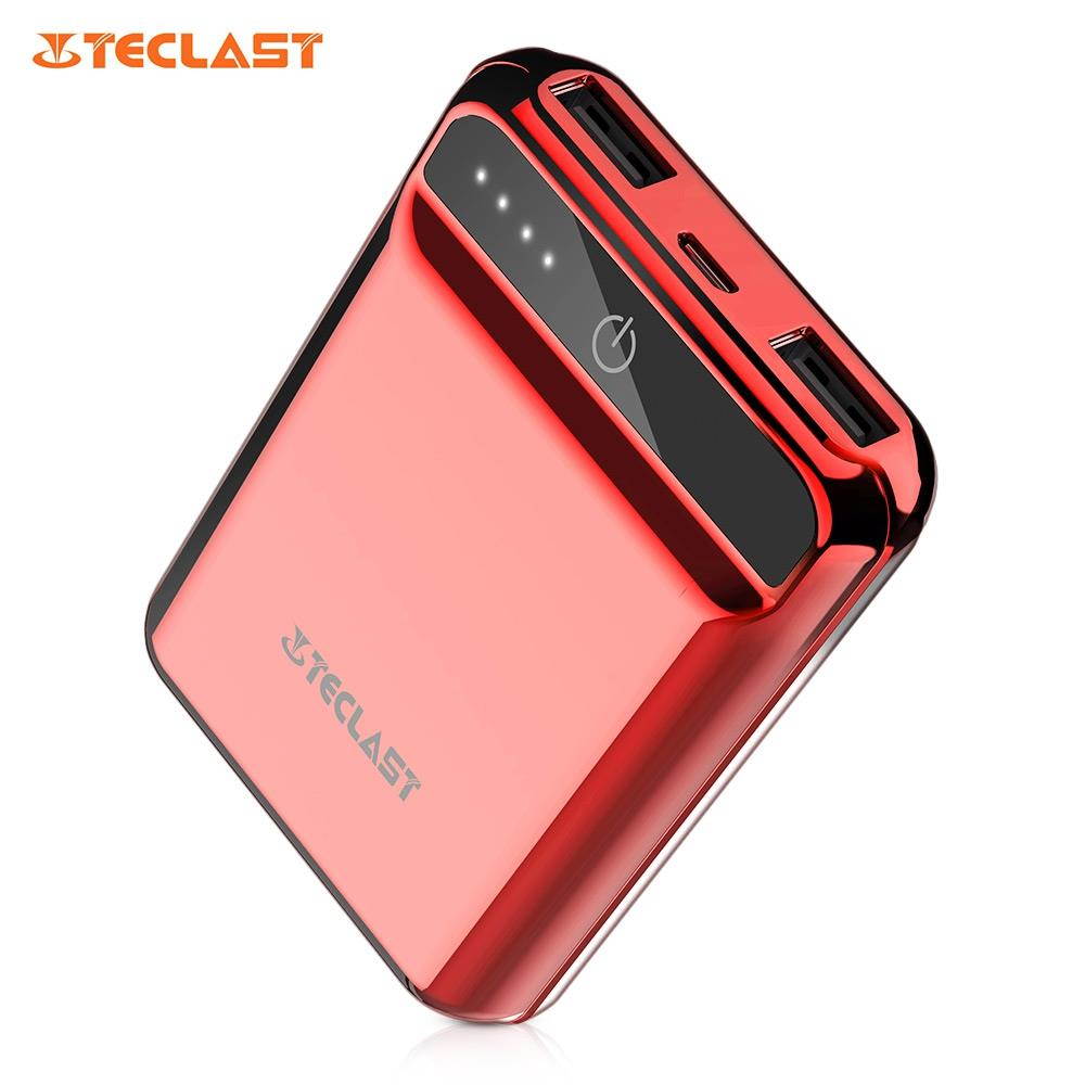 Power Bank 10000mAh High Capacity External Battery Pack Powerbank Cell Phone Battery Backup Charger with Dual Input & Output Compatible iPhone X 8 7 Plus, iPad Tablet & More