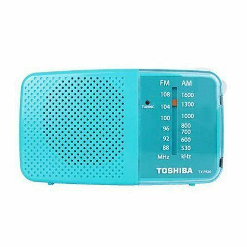 Toshiba TX-PR20 Green AM/FM Pocket Portable Battery Operated Radio Tuning