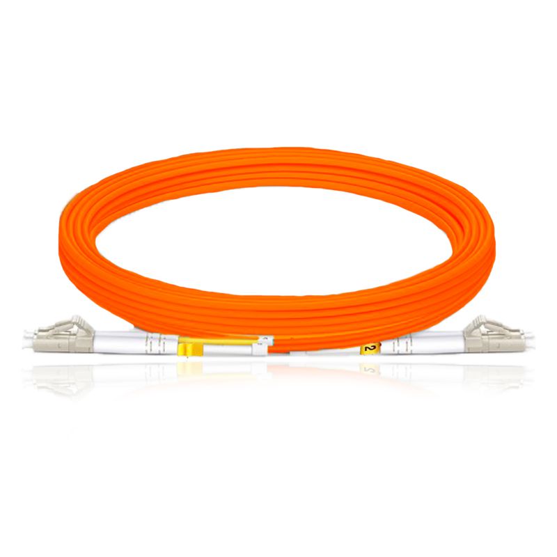 Fiber Optic Cable LC-LC 9/125 Duplex Single-Mode Fiber Cable Yellow 5 meters