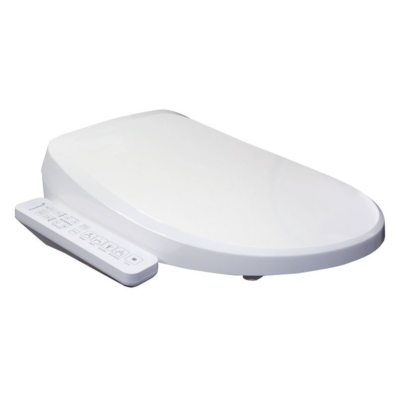 SB-2600 Electric Bidet Toilet Seat with Unlimited Heated Water and Touch Control Panel for Elongated Toilets White - SmartBidet