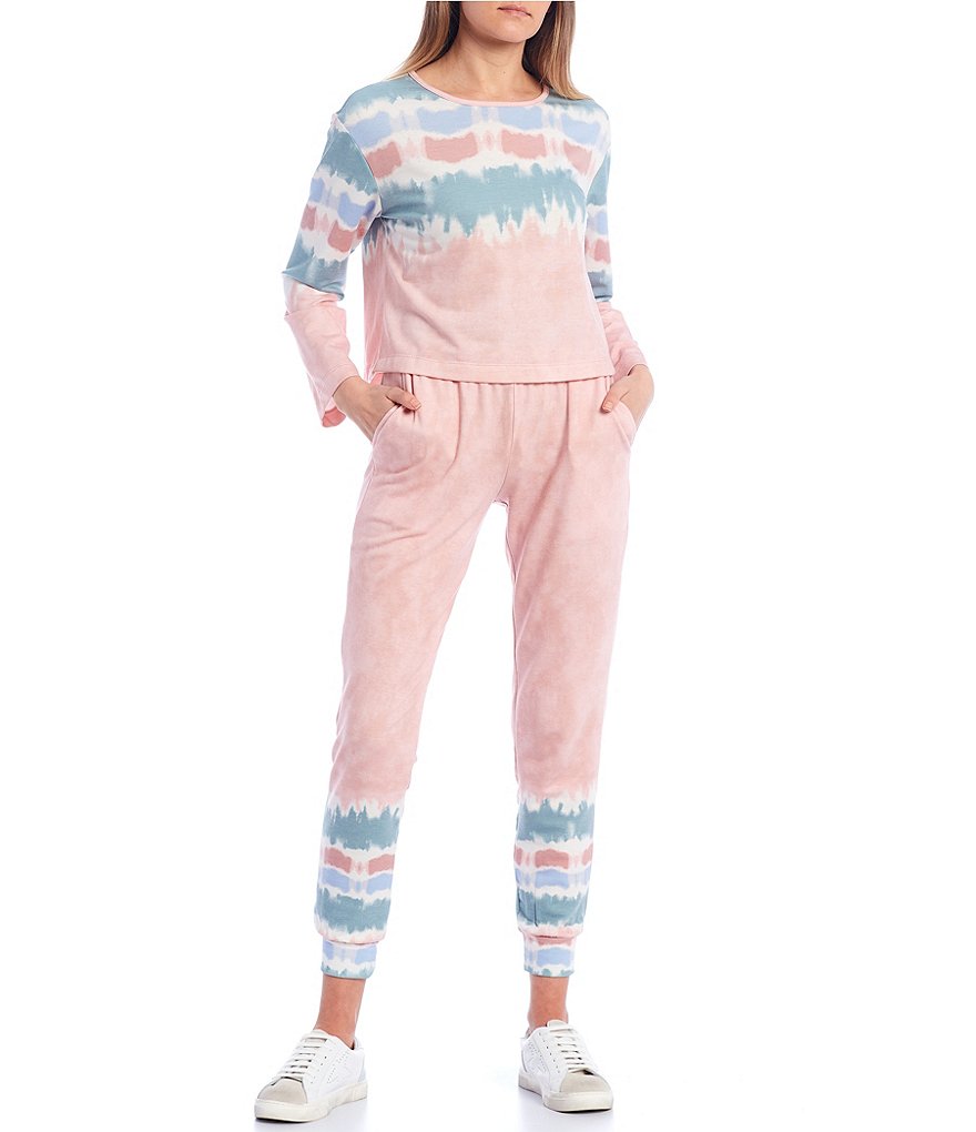 June & Hudson Tie-Dye Jogger Pants