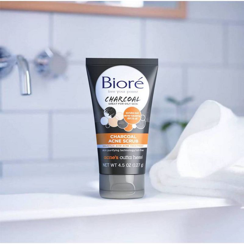 Biore Charcoal Acne Scrub 4.5oz
