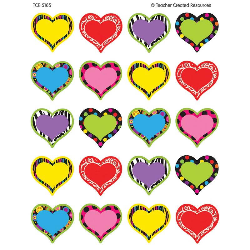 Teacher Created Resources TCR5185 Fancy Hearts Stickers