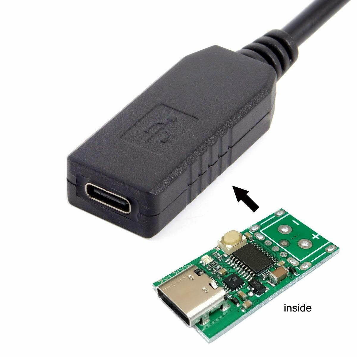 DC 12V USB Type-C USB-C Female to Surface Pro1 Pro2 Charge Cable Adapter 0.3m