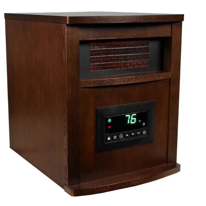 LifeSmart LifePro 6 Element 1500W Portable Infrared Quartz Space Heaters (Pair)