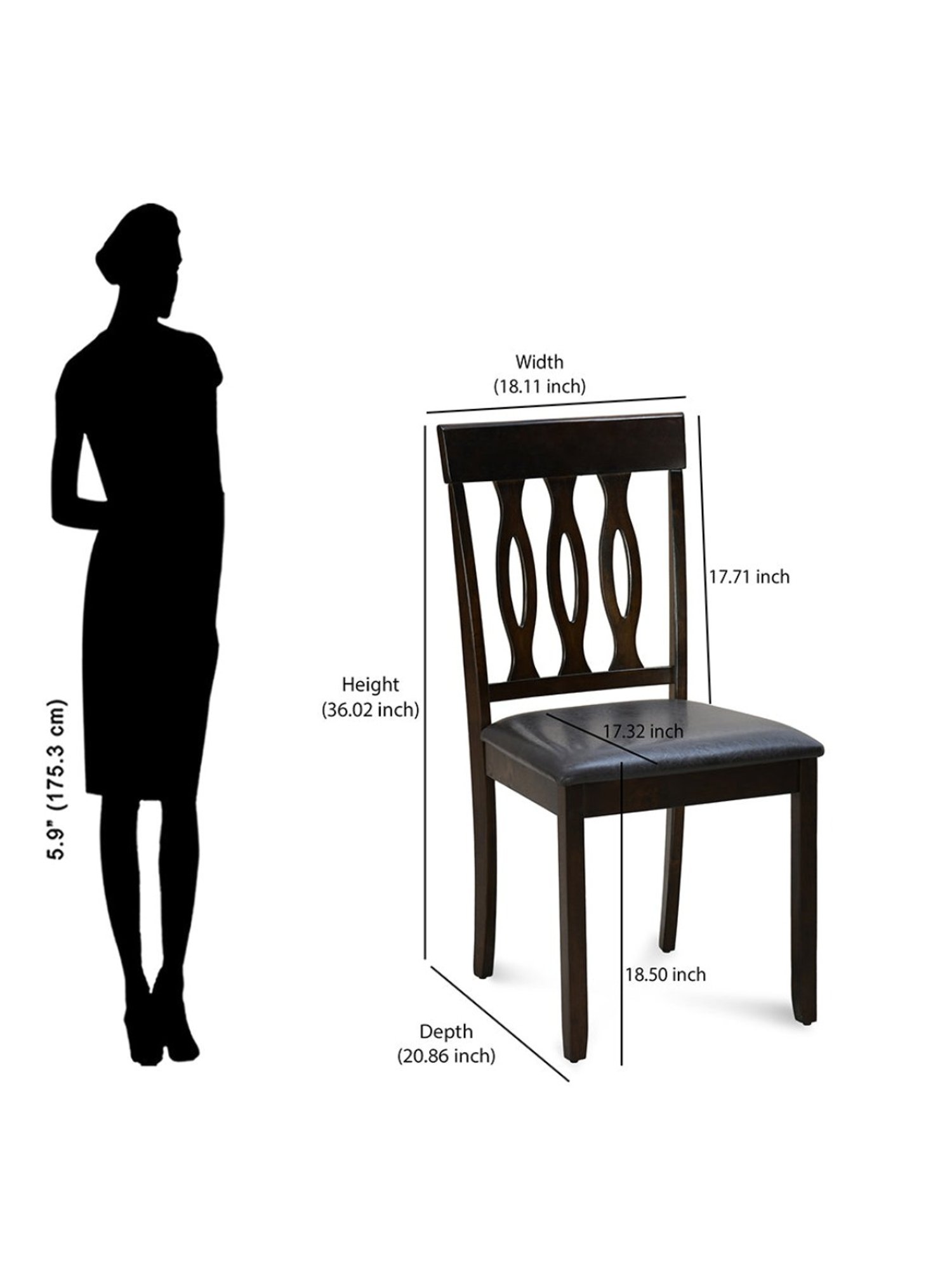 Nilkamal Olivia Brown Solid Wood Rubber wood 6 Seater Dinning Table set