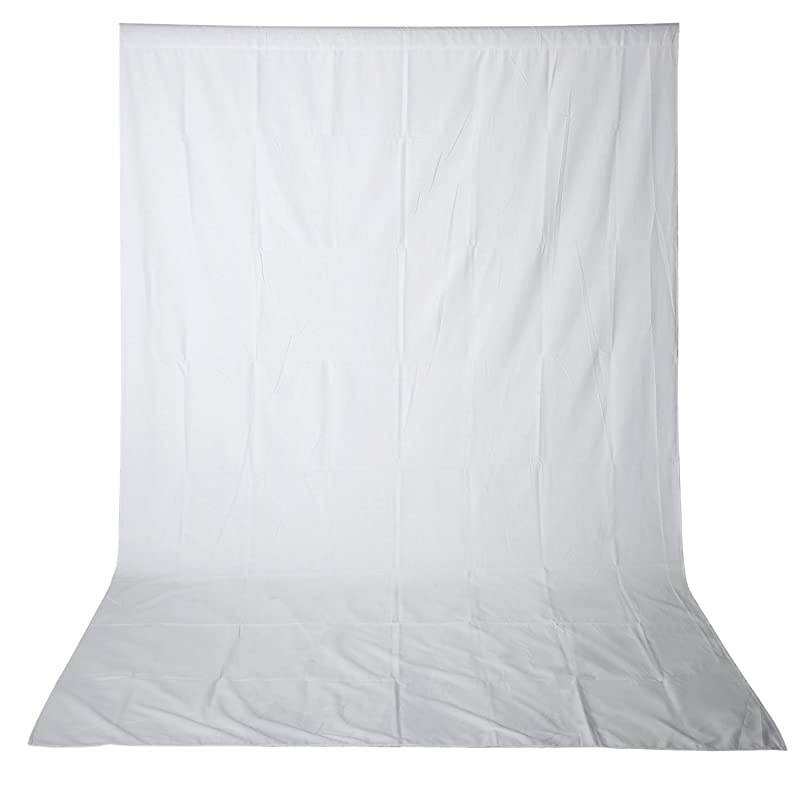 10 x 20FT 3 x 6M PRO Photo Studio 100 Pure Muslin Collapsible Backdrop Background for PhotographyVideo and Televison Background ONLY WHITE